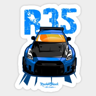 skyline r35 gtr godzilla jdm Sticker